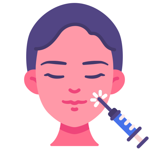 Injectable skin treatment icon representing mesotherapy for facial rejuvenation, skin hydration, pigmentation reduction, collagen stimulation, and glowing skin by Dr. Prerna Sharma, Dermatologist and Skin Specialist in Bhopal.