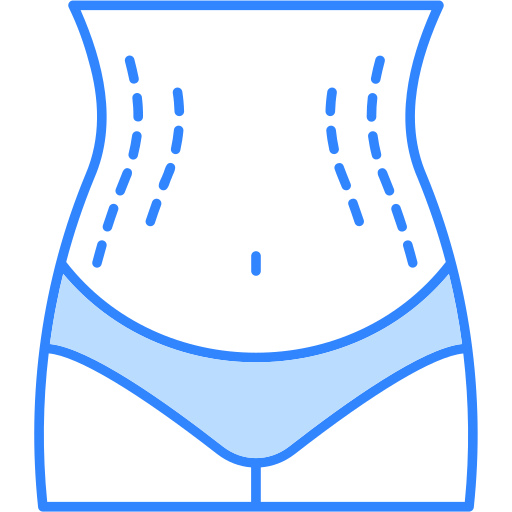 Body contouring icon representing non-surgical fat reduction and body shaping treatment by Dr. Prerna Sharma, Dermatologist and Aesthetic Specialist in Bhopal.